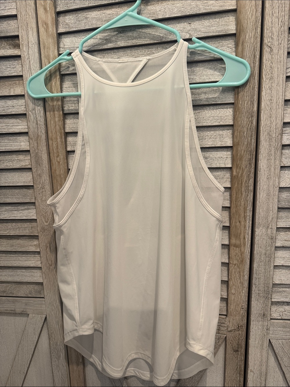 lululemon athletica Cream High-Neck Athletic Tank